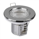 ¬[VZ437826] DOWNLIGHT LED 5W IGNÍFUGO MONTAJE SAMSUNG CHIP CROMO (10UNDS/PACK) 3000K