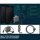 ¬[VZ44002] PLANTA DE ENERGÍA SOLAR PORTÁTIL PARA BALCÓN DE 600W + CABLES INCLUIDOS