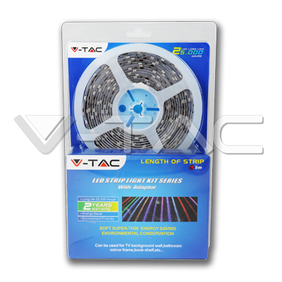 ¬[VZ4704] KIT TIRA LED 12V 4,8W/M SMD5050 30LEDS/M IP65 RGB + FUENTE DE ALIMENTACIÓN 40W 12V 3.3A + CONTROLADOR CON MANDO