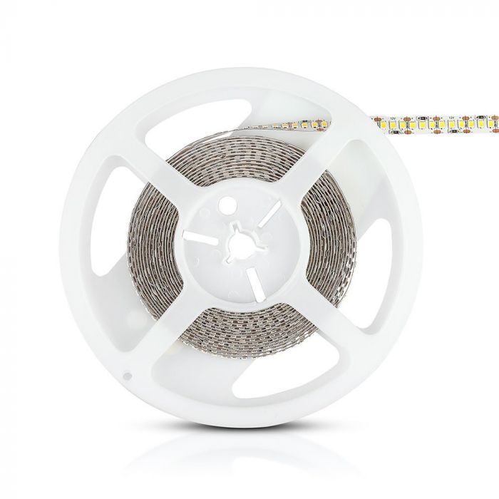 #[VZ4924] TIRA LED V-TAC 12V DC 18W SMD2835 204LED/M 1700LM/M PCB 8MM CRI>80 IP20 4500K (Rollo de 10 mm)