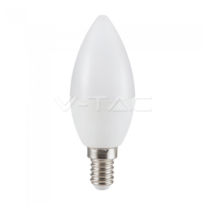 ¬[VZ5474] BOMBILLA LED V-TAC E14 TIPO VELA 5.5W SMD 470LM 4000K