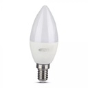 ¬[VZ5508] BOMBILLA LED V-TAC E14 TIPO VELA 4.5W SMD 300LM RGB + 2700K + 6400K