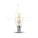¬[VZ550] BOMBILLA LED V-TAC E14 TIPO VELA LLAMA 4W CHIP SAMSUNG 400LM 2700K