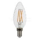 ¬[VZ558] BOMBILLA LED V-TAC E14 TIPO VELA 4W CHIP SAMSUNG 400LM 2700K