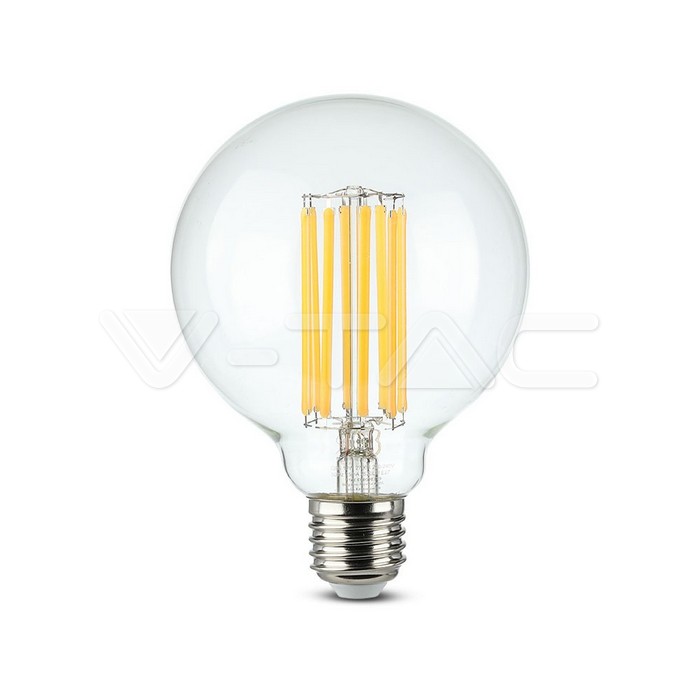 ¬[VZ5606] BOMBILLA LED V-TAC E27 G95 18W FILAMENT 2520LM 3000K