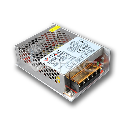 ¬[VZ6102] FUENTE DE ALIMENTACIÓN V-TAC 12V 45W 3,8A IP20 110X78X35MM