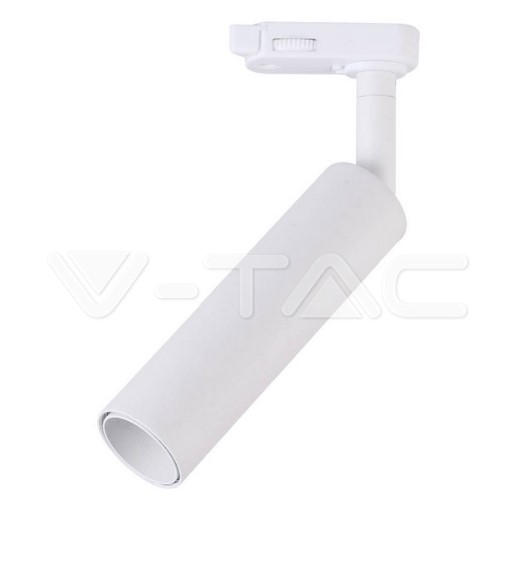 ¬[VZ702] FOCO DE CARRIL LED 7W CHIP DE SAMSUNG CUERPO BLANCO 4000K