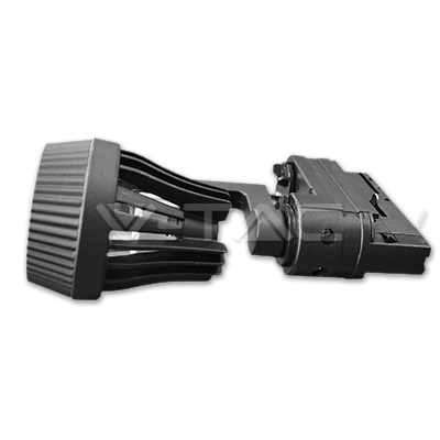 ¬[VZ7086] FOCO PARA GU10 4 NÚCLEOS CUERPO NEGRO