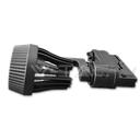 ¬[VZ7086] FOCO PARA GU10 4 NÚCLEOS CUERPO NEGRO