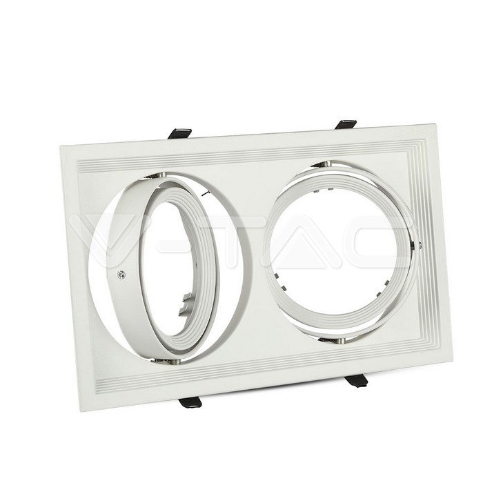 ¬[VZ71522] ARO DOBLE PARA AR111 BLANCO