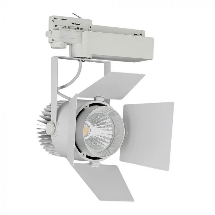 ¬[VZ738] FOCO DE CARRIL LED 33W CHIP SAMSUNG CUERPO BLANCO 4000K