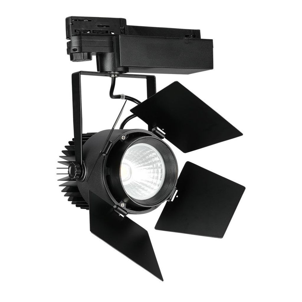 ¬[VZ746] FOCO DE CARRIL LED 33W CHIP SAMSUNG CUERPO NEGRO 5000K