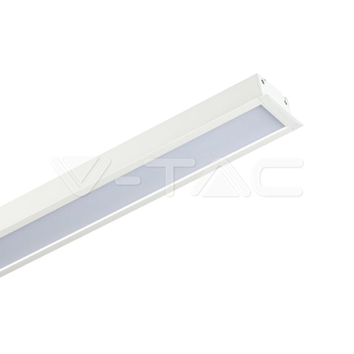 ¬[VZ762] LINEAL PARA EMPOTRAR LED 40W SAMSUNG CUERPO BLANCO 70MM ANCHO 4000K