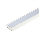 ¬[VZ764] LUMINARIAS LINEALES LED 40W PARA EMPOTRAR SAMSUNG CUERPO BLANCO 90MM ANCHO 4000K