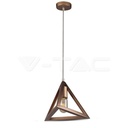 ¬[VZ7662] LÁMPAR DE TECHO SOPORTE COLGANTE GEOMÉTRICO ORO CHAMPÁN TRIÁNGULO E27 (BOMBILLA NO INCLUIDA)