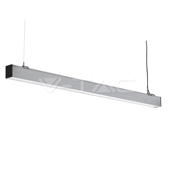 ¬[VZ768] LUMINARIAS LINEALES LED 40W PARA MONTAJE SUSPENDIDO CHIP SAMSUNG COLOR PLATA 4000K