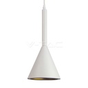 ¬[VZ7736] LÁMPARA DE TECHO CON SOPORTE COLGANTE DOBLE ALUMINIO BLANCO E27 (BOMBILLA NO INCLUIDA)