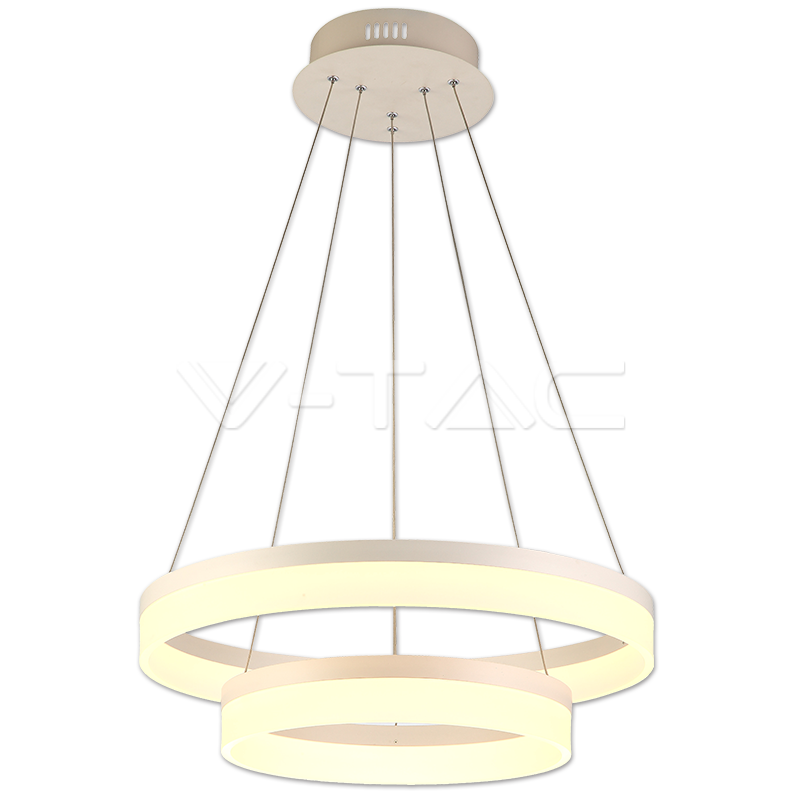 ¬[VZ7740] LÁMPARA COLGANTE LED 70W ANILLO DOBLE 3000K