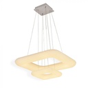 ¬[VZ7930] LÁMPARA DE TECHO LED 68W COLGANTE CUADRADO CAMBIO DE COLORES REGULABLE CUERPO BLANCO CCT