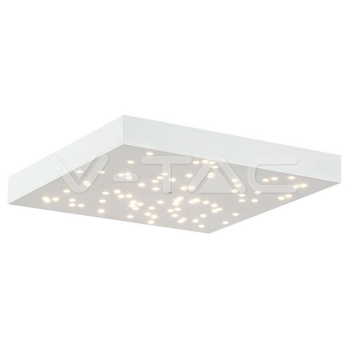 ¬[VZ80562] PANEL DE DISEÑO LED 8W CIELO ESTRELLADO CAMBIO DE COLORES CUERPO BLANCO CUADRADO 3000K-4000K