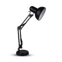 ¬[VZ80682] LÁMPARA DE MESA АJUSTABLE SOPORTE DE METAL + INTERRUPTOR & CASQUILLO E27 COLOR NEGRO