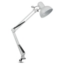 ¬[VZ80742] LÁMPARA DE MESA АJUSTABLE SOPORTE DE METAL + INTERRUPTOR & CASQUILLO E27 COLOR BLANCO