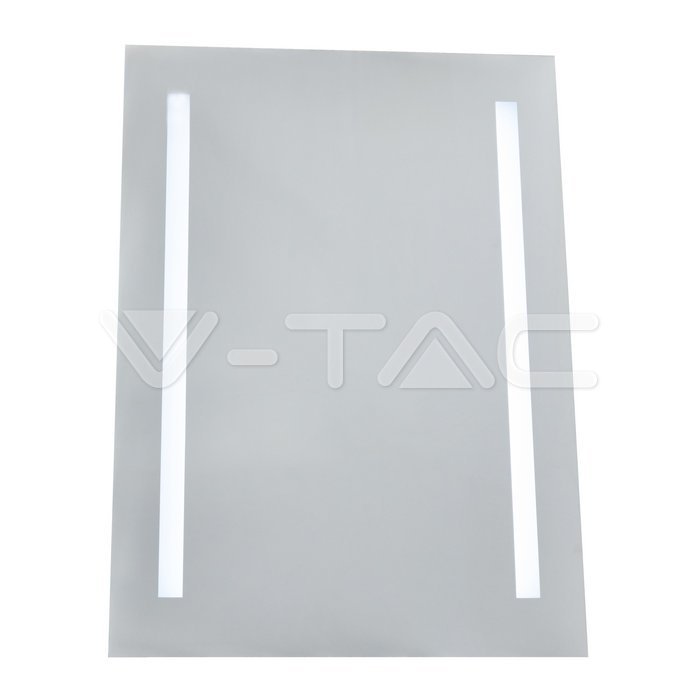 ¬[VZ80902] ESPEJO DE LED 6W RECTANGULAR IP44 ANTINIEBLA + CALENTADOR 24W 6400K