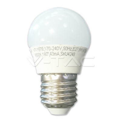 ¬[VZ8494] BOMBILLA LED 6W E27 G45 2700K