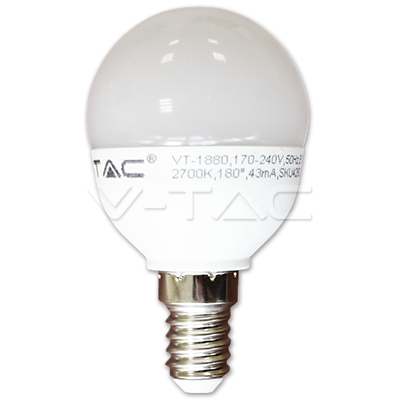 ¬[VZ8502] BOMBILLA LED 6W E14 P45 4000K
