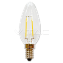 ¬[VZ8520] BOMBILLA LED 2W FILAMENTO E14 TIPO VELA 2700K