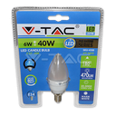 ¬[VZ8660] BOMBILLA LED 6W E14 TIPO VELA 2700K
