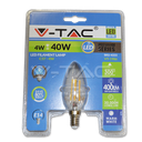 ¬[VZ8666] BOMBILLA LED 4W FILAMENTO E14 TIPO VELA 2700K