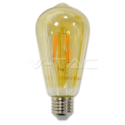 ¬[VZ8724] BOMBILLA LED V-TAC E27 ST64 6W FILAMENT 500LM 2200K