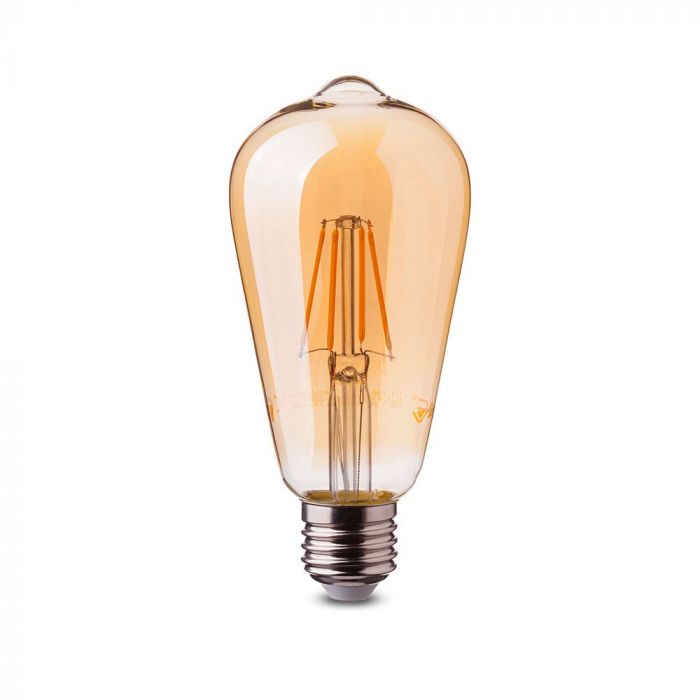 ¬[VZ8736] BOMBILLA LED V-TAC E27 ST64 4W FILAMENT 350LM 2200K