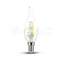 ¬[VZ8860] BOMBILLA LED 4W E14 FILAMENTO VELA FORMA DE LLAMA 6400K