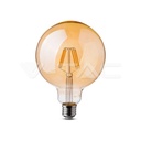 ¬[VZ8946] BOMBILLA LED 6W G125 FILAMENTO ÁMBAR E27 2200K