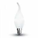¬[VZ8956] BOMBILLA LED V-TAC E14 TIPO VELA LLAMA 4W FILAMENT 400LM 4000K