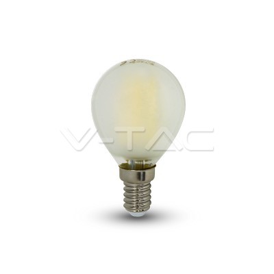 ¬[VZ8986] BOMBILLA LED 4W FILAMENTO E14 P45 ESCARCHA 4000K