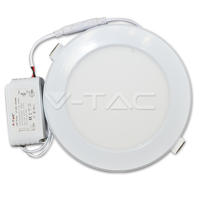 ¬[VZ9758] DOWNLIGHT LED 12W REDONDO CUERPO BLANCO 4500K
