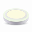 @[VZ9780] PLAFÓN LED 8W REDONDO EMC+CR80 3000K