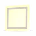 ¬[VZ9856] PLAFÓN LED 22W CUADRADO EMC+CR80 3000K