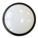 ¬[VZ9940] PLAFÓN LED 12W REDONDO CUERPO NEGRO IP66 4000K