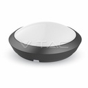 ¬[VZ9960] PLAFÓN LED 12W FULL REDONDO CON SENSOR CUERPO NEGRO IP54 6000K