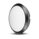 ¬[VZ9962] PLAFÓN LED 12W CON SENSOR CUERPO NEGRO IP54 2700K