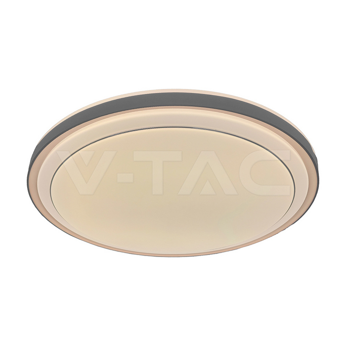 #[VQ226241961] Plafón de diseño LED 30W/60W/30W con control remoto 3en1 regulable color marrón