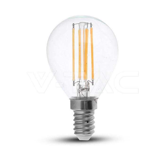 [VQ2262128451] BOMBILLA LED V-TAC E17 P45 6W FILAMENT 600LM 300° 3000K