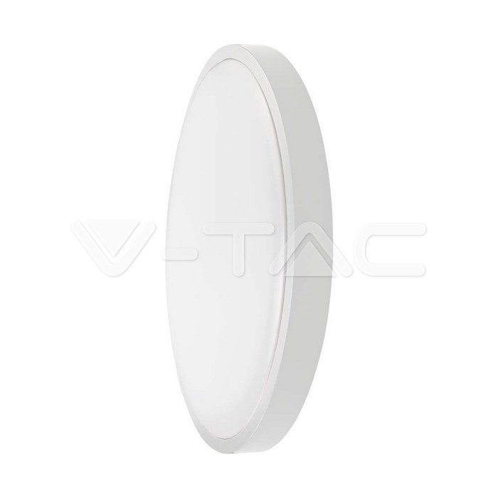 [VQ22676621-241] PLAFÓN LED 24W CON SENSOR SAMSUNG CHIP MARCO REDONDO BLANCO 3000K IP44