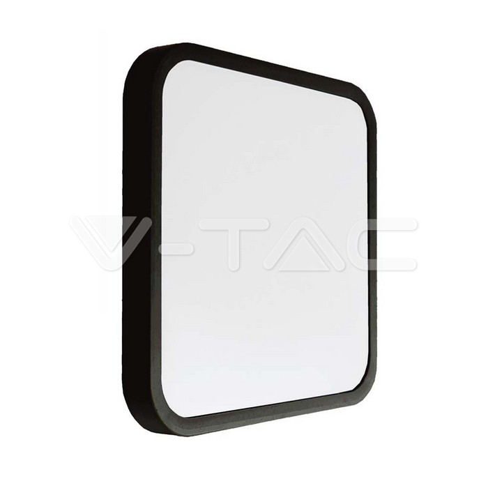 [VQ22676491-241] PLAFÓN LED 48W SAMSUNG CHIP CUADRADO MARCO NEGRO 4000K  IP44