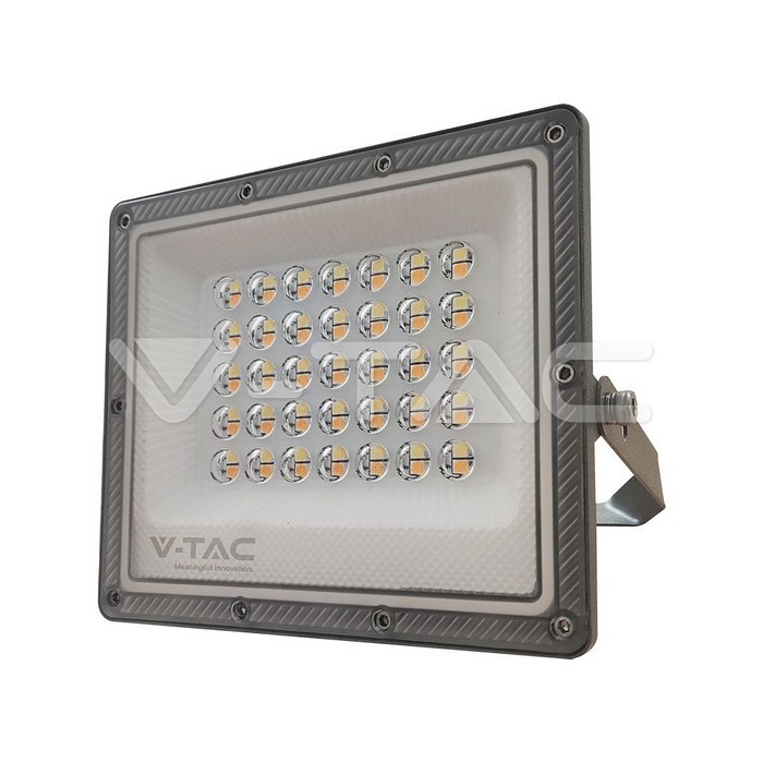 [VQ226236131] PROYECTOR LED V-TAC 30W SMD 2350LM 90° COLOR GRIS IP65 PASO: 3000K + 4000K + 6500K