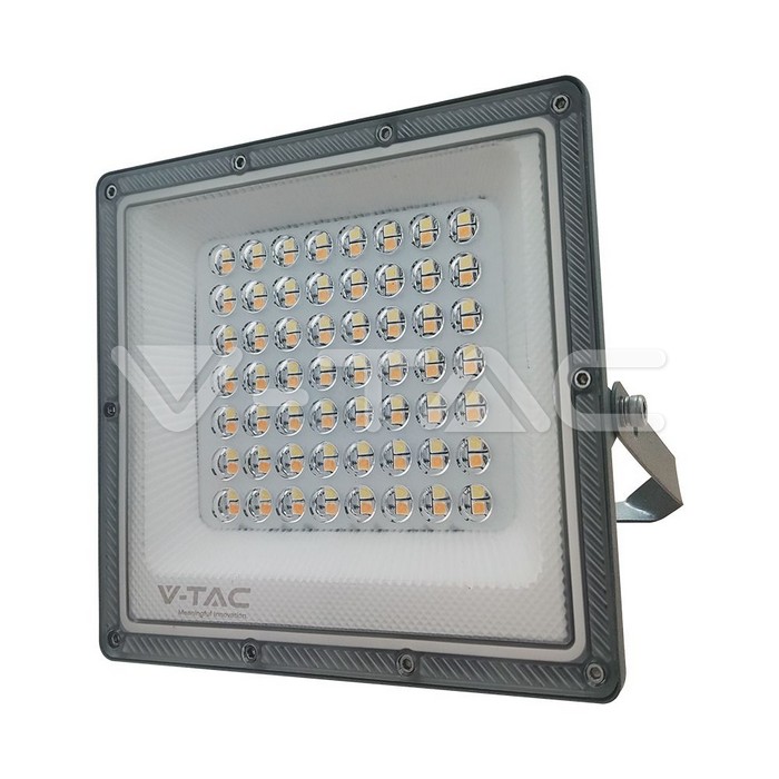 [VQ226236141] PROYECTOR LED V-TAC 50W SMD 5000LM 90° COLOR GRIS IP65 PASO: 3000K + 4000K + 6500K